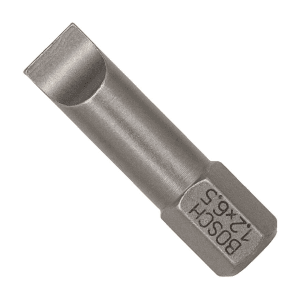 Bosch 25 mm (Length) / S1.2 x 6.5 mm (Blade Dia) Extra Hard Slotted Screwdriver Bits (Pack of 25 Pcs), 2 607 001 467
