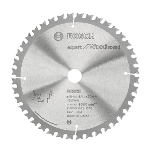 Bosch 184 mm Circular Saw Blade Expert For Wood Speed (20 Teeth), 2 608 643 047