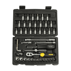 Stanley 46 Pcs 1/4 inch Sq. Drive Socket & Bit Set, STMT72794-8
