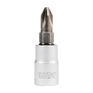 Yato PH3, 1/4 Inch Sq. Drive Phillips Bit Sockets, YT-7675
