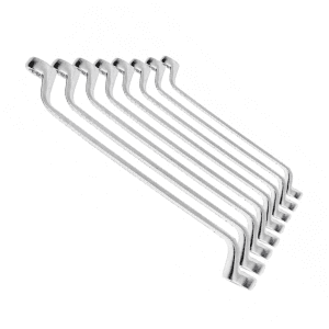 Hogert 8 Pcs, 6-22 mm Bi-hexagonal Ring Spanner Set, HT1W598