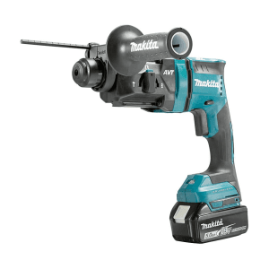 Makita 18V LXT BL / 18 mm (11/16") SDS-PLUS Cordless Combination Hammer with Rapid Charger & 2 Pcs 5.0Ah Batteries, DHR182RTJ