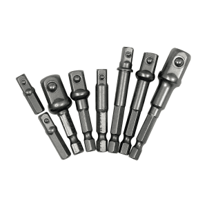 Yato 8 Pcs Hex Socket Adapter Set (1/4, 3/8, 1/2 Inch Sq. Drive), YT-04639
