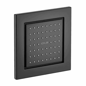 Kohler Watertile 54 Nozzle Square Body Spray With Soothing Spray In Matte Black Finish, K-8002IN-BL