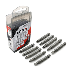 Yato 50 mm Mix Screwdriver Bit Set (Pack of 10 Pcs), YT-04832
