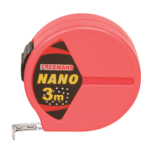 Freemans 3Mtr x 13mm Nano Steel Tape With Lock, NNL313