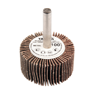 Yato 40 x 20 x 6 mm / 80 Grit Flap Wheel With Shaft, YT-83353