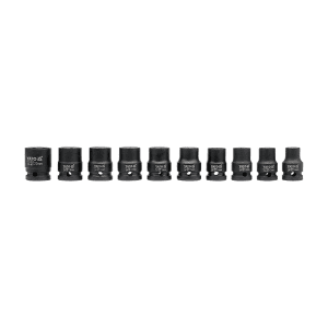 Yato 10 Pcs Hexagonal Impact Socket Set (1/2 inch Sq. Drive), YT-1025