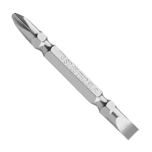 JK 6 mm (Flat) x PH2 (Phillips) x 50 mm (Length) Double Ended Power Bits (Pack of 10 Pcs), SD9060326