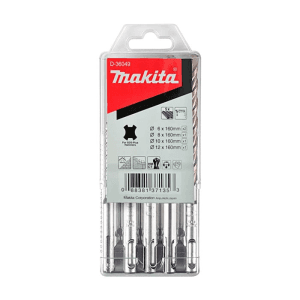 Makita 5 Pcs TCT Drill Bit for SDS-Plus Hammers, D-36049