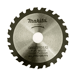 Makita 4 inch / 110 mm TCT Saw Blade For Wood (24 Teeth), D-15578