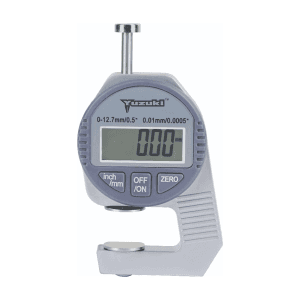 Yuzuki 0 - 12.7 mm Digital Thickness Gauge With Flat Back (Jewel Type), DTG0110