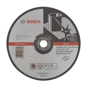 Bosch 230 x 6 x 22.23 mm Grinding Discs Expert for Inox (Pack of 10 Pcs), 2 608 600 541