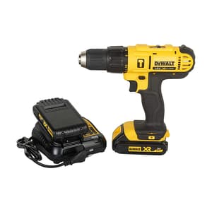 Dewalt 18V / 13mm Cordless Hammer Drill Machine Driver With 2x1.5Ah Li-ion batteries (With 100 PCs Accessory Kit), DCD776S2A-IN