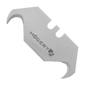 Hogert 19 mm Utility hook blades For Retractable Knives (Pack of 5 Pcs), HT4C668