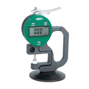 Insize 0 - 10 mm / 0 - 0.4 inch Digital Thickness Gauge with Base (Type A), 2673-101