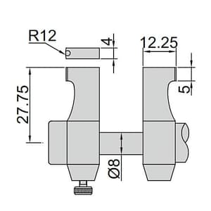 Insize 75 - 100 mm Inside Micrometer (Economic Type), 3220-100
