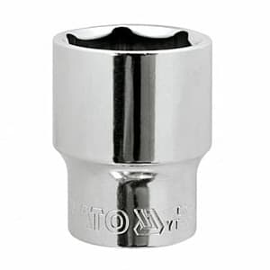 Yato 7/16" Dia, (1/2 Inch Sq. Drive) 6PT Hexagonal Socket, YT-5081