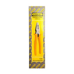Stanley 8 inch / 200 mm Combination Pliers Single Colour Sleeve, 70-461