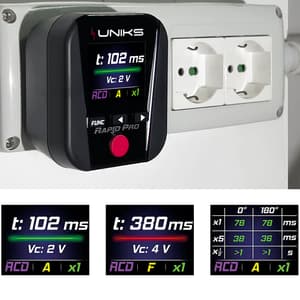 Uniks 120V - 265V Multifunctional Installation Tester, Rapid Pro