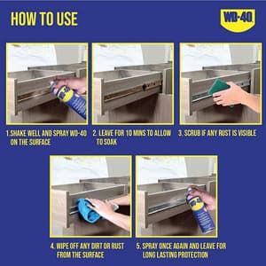 WD-40 63.8 Gms Multipurpose Rust Removal Spray (Pack of 24 Pcs)