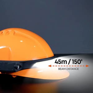 Groz 350 Lumens Strip Light Headlamp with Hand Sensor, LED/250