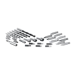 Black+Decker 20V / 10mm Cordless Drill Driver With 1x 1.5Ah Li-ion Battery & 30 Pcs Kit, LD120VA-IN