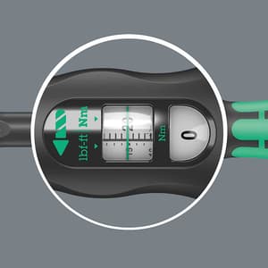 Wera 2.5 - 25 nm (1/4 Inch Sq. Drive) Torque Adjustable 6 Wrench With Reversible Ratchet, 05075605001