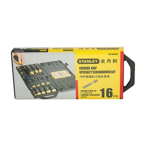 Stanley 16 Pcs Cushion Grip Screwdriver Set, 68-0002C