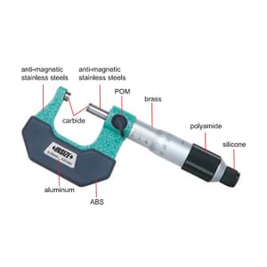 Insize 25 - 50 mm Non-Magnetic Micrometer, 3231-50A