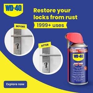 WD-40 300 ml Multipurpose Rust Removal Spray with Smart Straw (Pack of 6 Pcs)