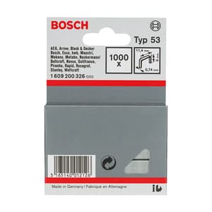 Bosch 6 mm Type 53 Fine wire staple (Pack of 1000 Pcs), 1 609 200 326