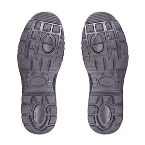 Tagra Low Ankle Double Density Buff Barton Leather Safety Shoes - Steel Toe (Black), Care Lo