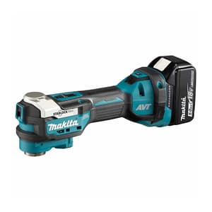 Makita 18V LXT BL AVT Cordless Multi Tool with Rapid Charger & 2 Pcs 5.0Ah Batteries, DTM52RTJX1