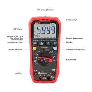 UNI-T 6000 Count True-RMS Electrician Digital Multimeter, UT61B+