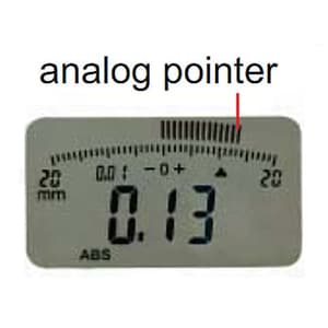 Insize 0 - 12.7 mm / 0.5 inch Digital Indicator Lug Back (Advanced Type), 2104-10
