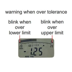 Insize 0 - 12.7 mm / 0.5 inch Digital Indicator Lug Back (Advanced Type), 2104-10