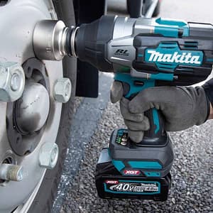 Makita 40Vmax XGT BL Cordless 12.7 mm (1/2") Cordless Impact Wrench with Forward/Reverse Rotation & Auto Stop Mode (Bare Tool), TW004GZ