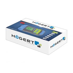 Hogert 2 Inch Stud Finder With Hygrometer For Detecting Live Cables, Metal Elements & Wooden Structures In Walls, HT4M341