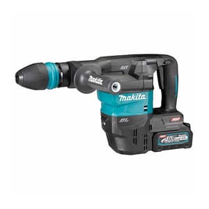Makita 40Vmax XGT BL Cordless Demolition Hammer with Rapid Charger & 2 Pcs 4.0Ah Batteries, HM001GM202