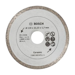 Bosch 4 inch / 110 mm Diamond Cutting Disc For Tiles, 2 607 019 471
