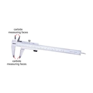 Insize 150 mm / 6 inch Vernier Caliper with Carbide Tipped Jaws, 1238-1502