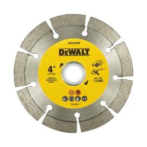 Dewalt 4 inch / 110 mm Segmented Diamond Marble Cutting Blade, DW47402G-IN