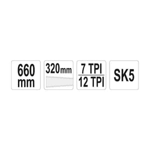 Yato 320 mm / 13 Inch Double Sided Japanese Hand Saw, YT-31310