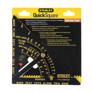 Stanley 10 Inch / 250 x 174 mm Premium Adjustable Quick Square With Arm, 46-053