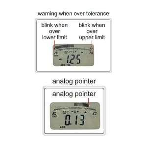 Insize 0 - 25.4 mm / 1 inch Flat Back Digital Indicator with Lift Cap (Advanced Type), 2104-25P
