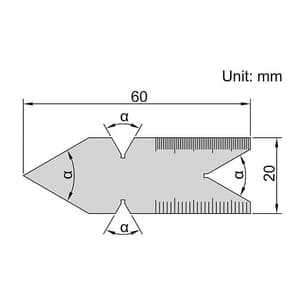 Insize 60° Centre Gauge, 4810-602