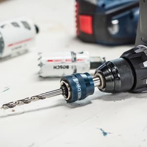 Bosch 3/8" Hex shank Power Change Plus Adapter with HSS-Co Pilot Drill Bit, 2 608 594 256