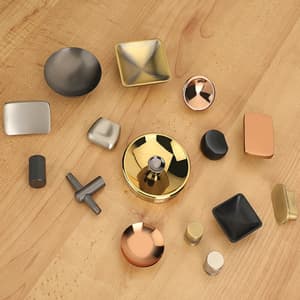 KBI Fancy Square Brass Knob