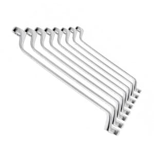 Hogert 8 Pcs, 6-22 mm Bi-hexagonal Ring Spanner Set, HT1W598